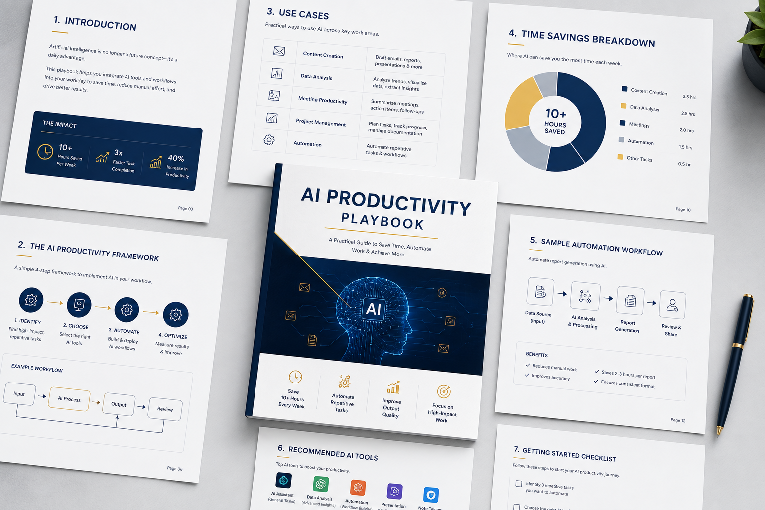 Sample PDF guide included in the AI Course Bundle
