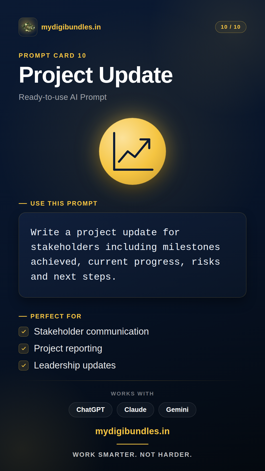 Mobile prompt card — Project Update