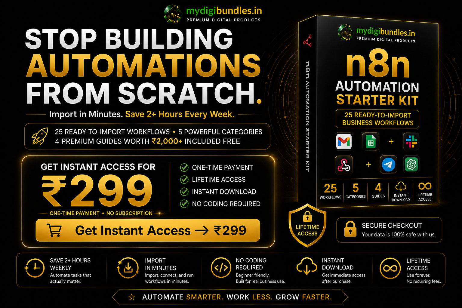 Start automating smarter today — n8n Automation Starter Kit